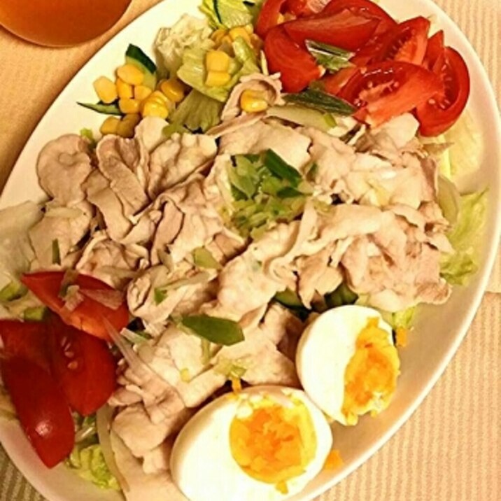 モリモリ食べよう ダシでゆでた豚しゃぶサラダ レシピ 作り方 By ぱんだパンだ 楽天レシピ モリモリ食べよう ダシでゆでた豚しゃぶサラダ レシピ 作り方 By ぱんだパンだ 楽天レシピ
